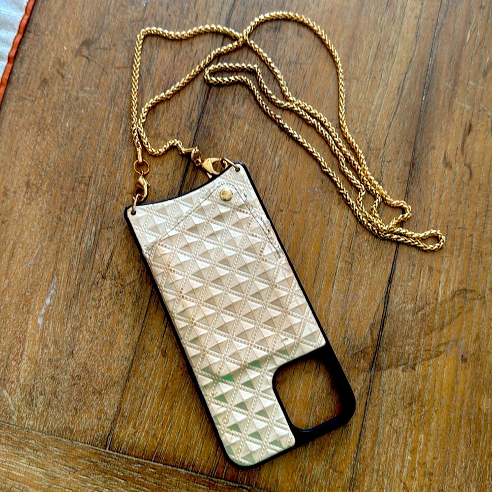 iPhone 12 Pro Max Bandolier Cross body case Gold